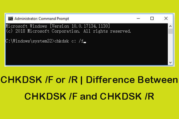 CHKDSK /F ou /R | Diferença Entre CHKDSK /F e CHKDSK /R