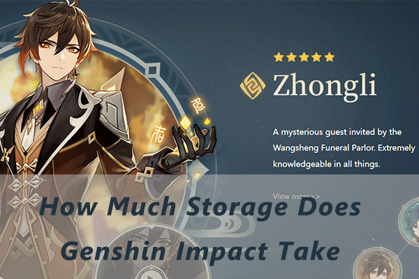 Combien d'espace de stockage prend Genshin Impact? Correctifs de l'erreur de stockage