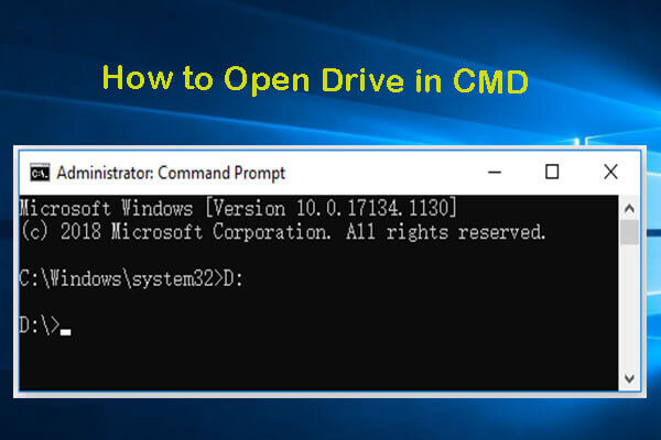 How to Open Drive in CMD (C, D, USB, External Hard Drive)