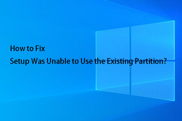 Corrigé – L&rsquo;installation n’a pas pu utiliser la partition existante (3 cas)