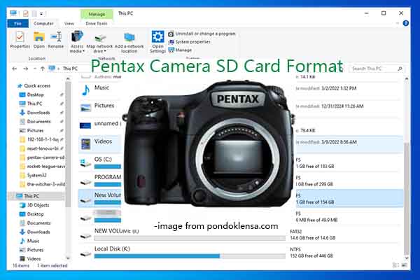 Pentax Camera SD Card Format Guide (Focus on 2 Cases)