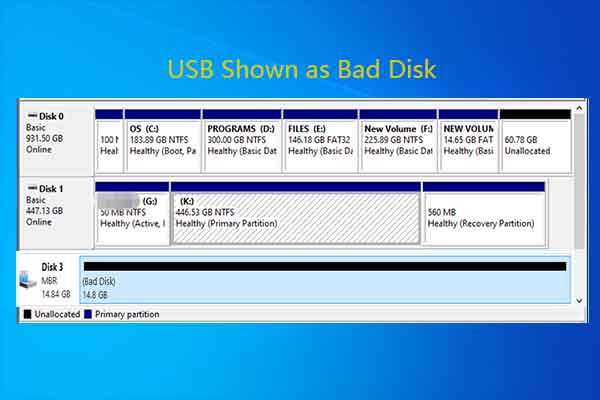 USB Shown as Bad Disk: Fix It and Prevent It from Occurring