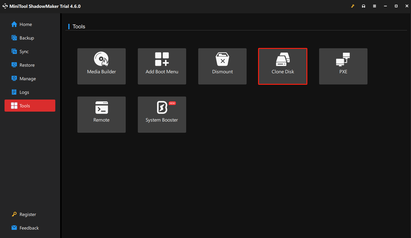 Disk Clone Options