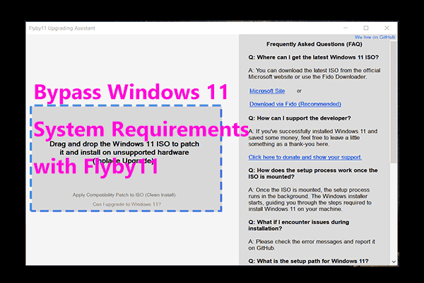 Bypass Windows 11 System Requirements with Flyby11 on Older PCs