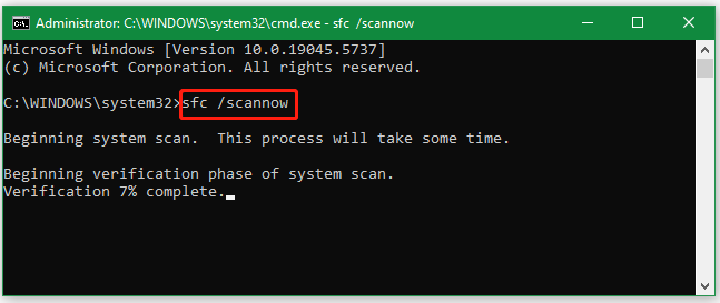 run an SFC scan