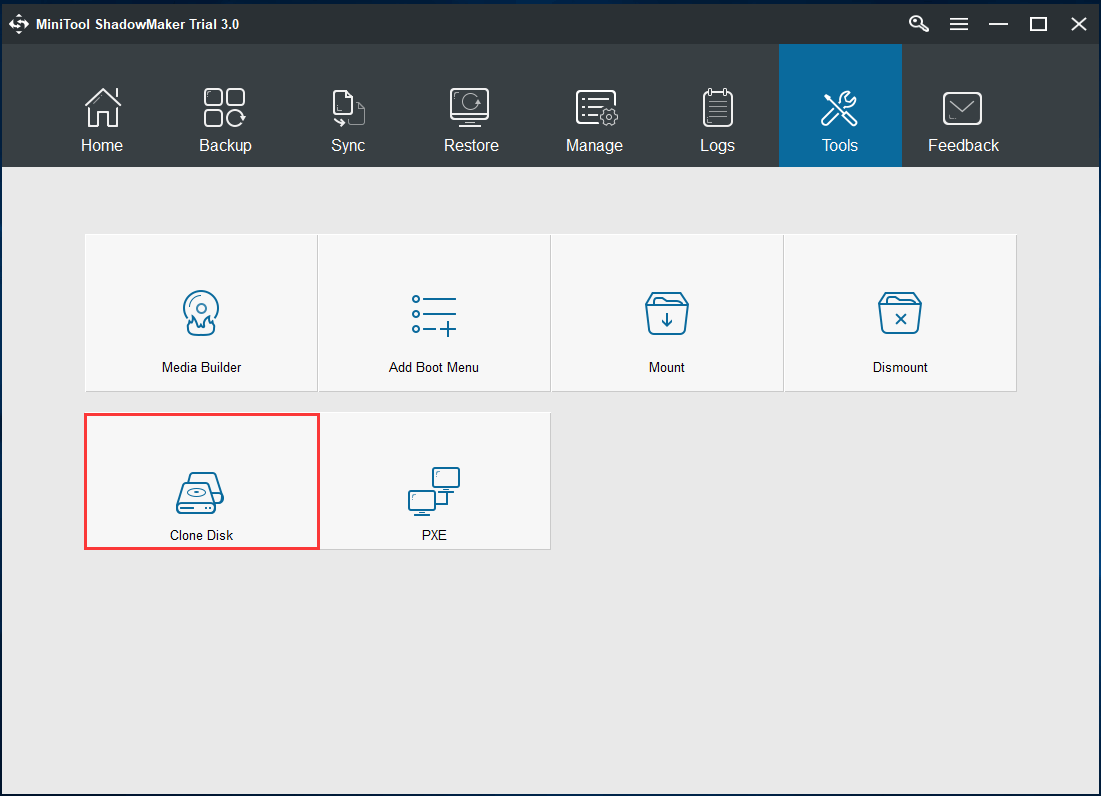 MiniTool ShadowMaker clona un disco duro