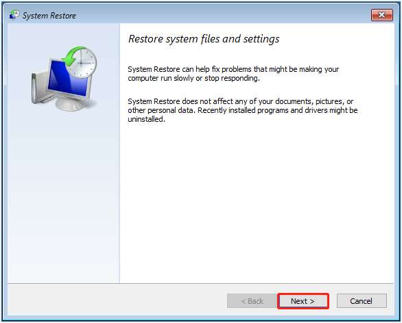 clique em Avançar