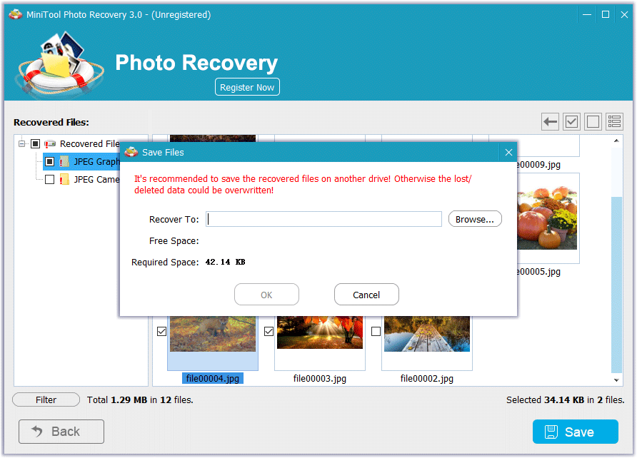 save files interface