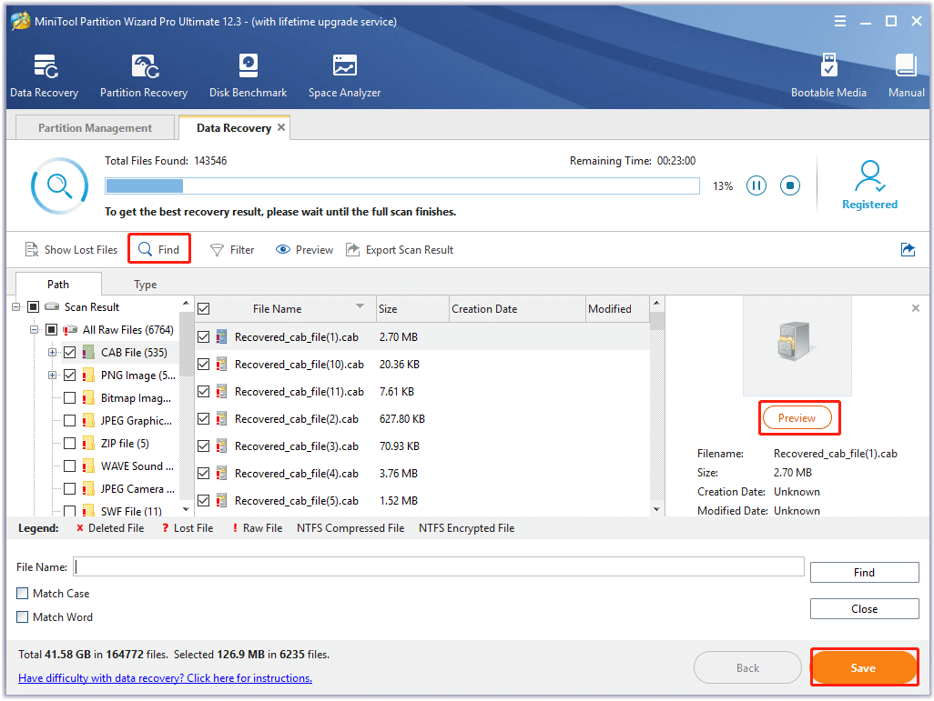 escanee los videos perdidos usando MiniTool Partition Wizard