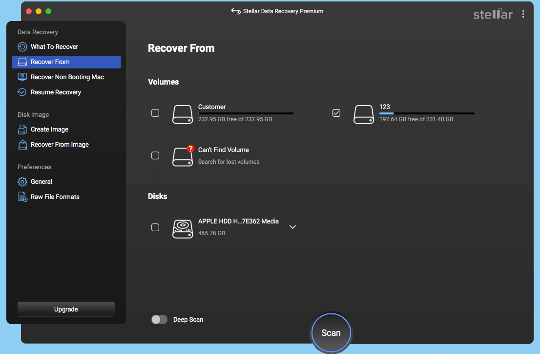 scan a drive