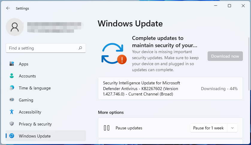 install Windows 11 updates