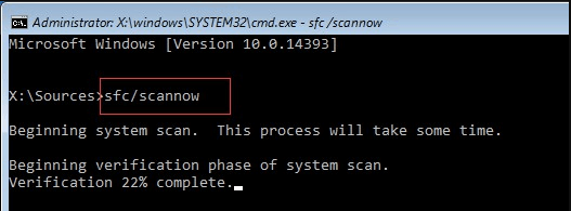 run the SFC scan