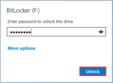 unlock the drive