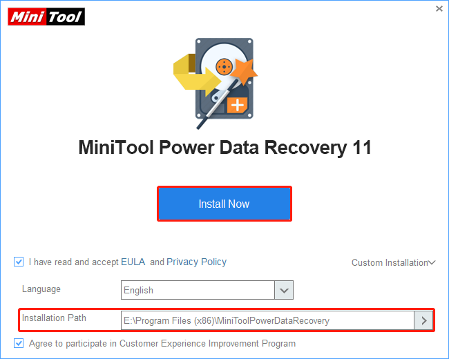 custom the installation path