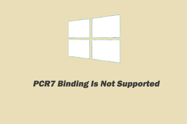 La liaison PCR7 n&rsquo;est pas prise en charge sous Windows 11/10? [Corrigé]