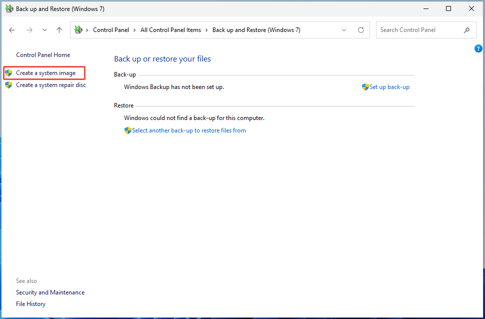 Sauvegarde et restauration de Windows 7