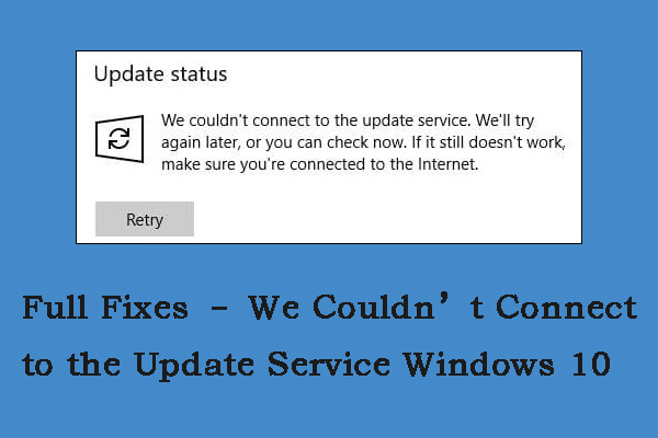 Correctifs complets – Nous n&rsquo;avons pas pu nous connecter au service de mise à jour de Windows 10