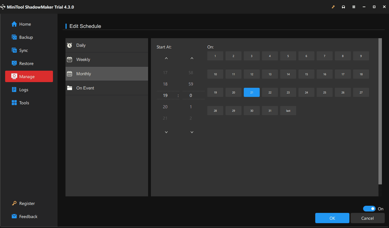 Edit Schedule