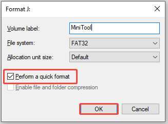 click the OK button