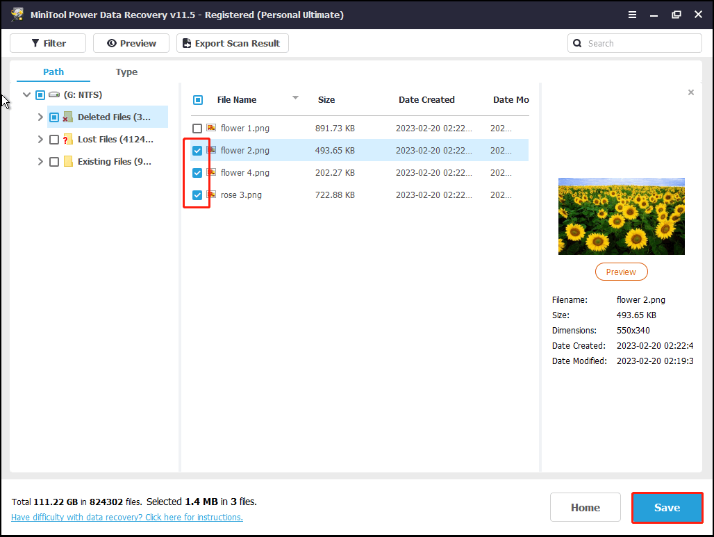 save wanted files