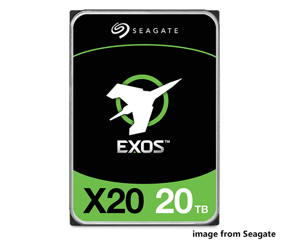 Seagate Exos X20 offers 20TB