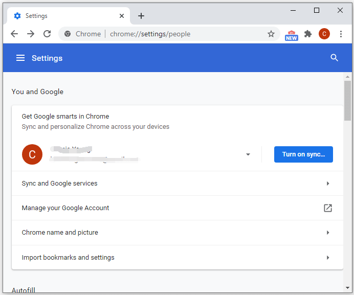 Chrome sync bookmarks