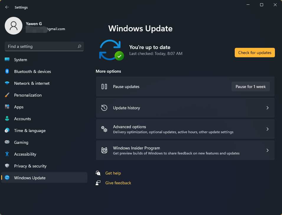 how to update Windows 11