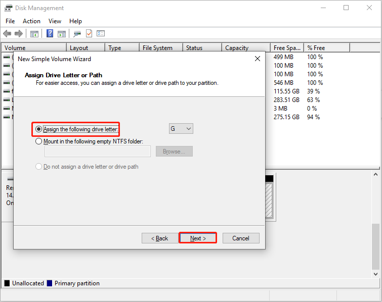 create a new volume