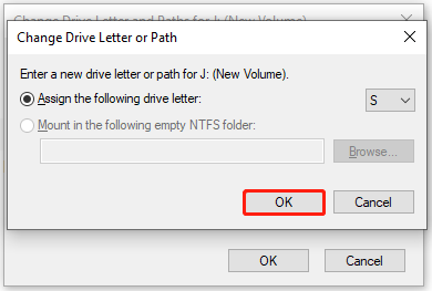 choose another available drive letter for the USB and save changes