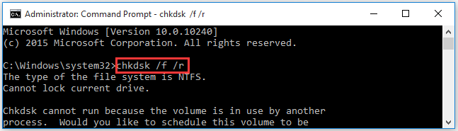 run chkdsk to shield bad sectors