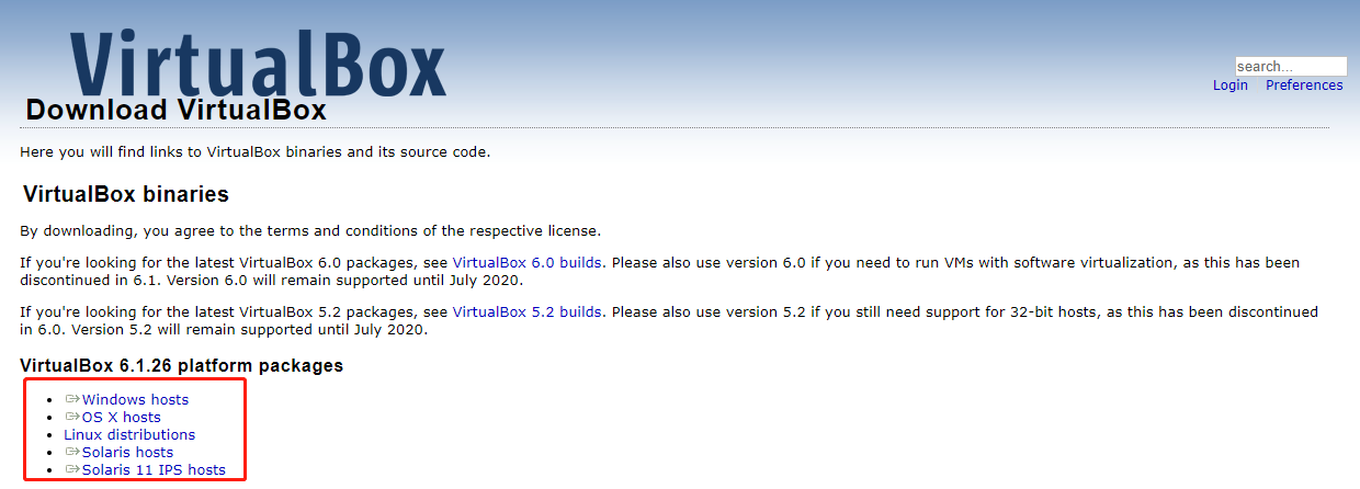 download VirtualBox
