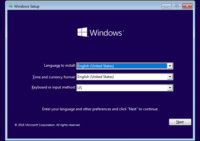 set up language, time and keyboard