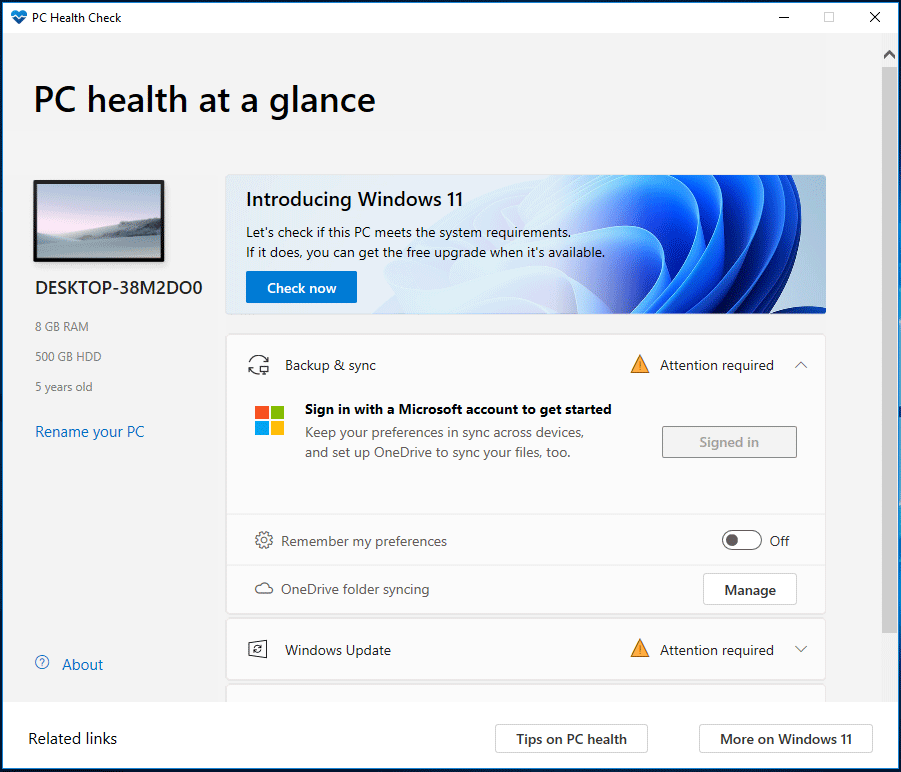 PC Health Check